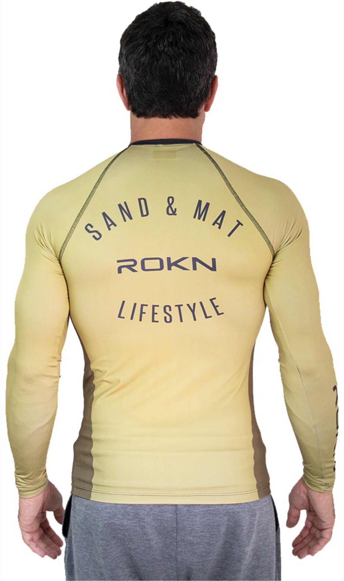 RASHGUARD ROKN SAND & MAT LONG SLEEVE GOLD