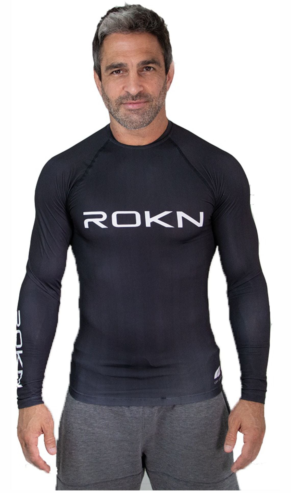 RASHGUARD ROKN TYPE LONG SLEEVE BLACK