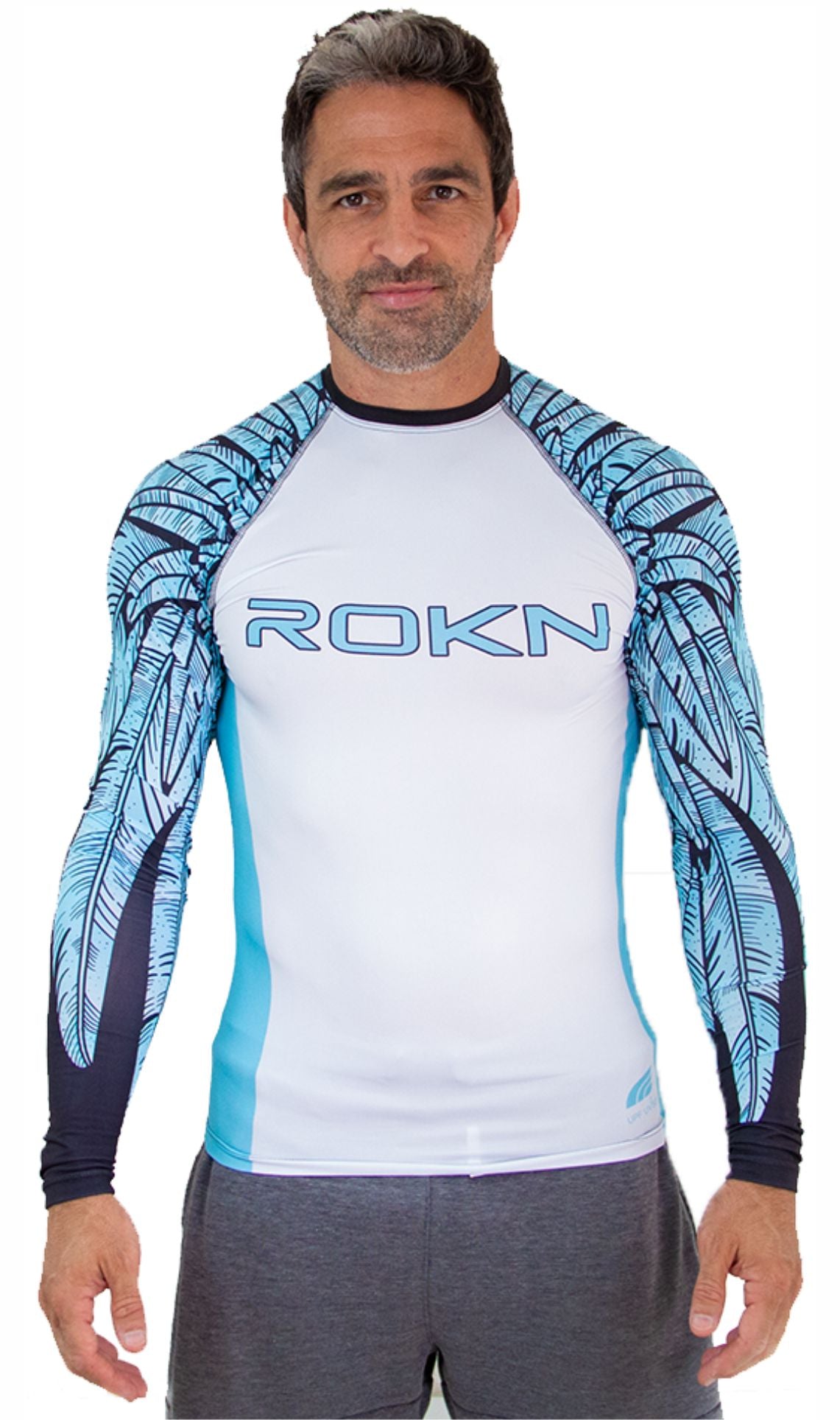 RASHGUARD ROKN EAGLE LONG SLEEVE BLUE