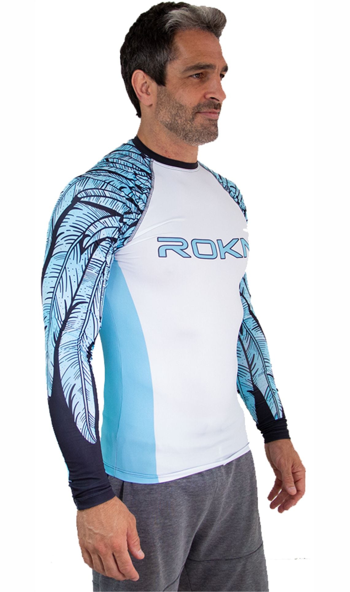 RASHGUARD ROKN EAGLE LONG SLEEVE BLUE