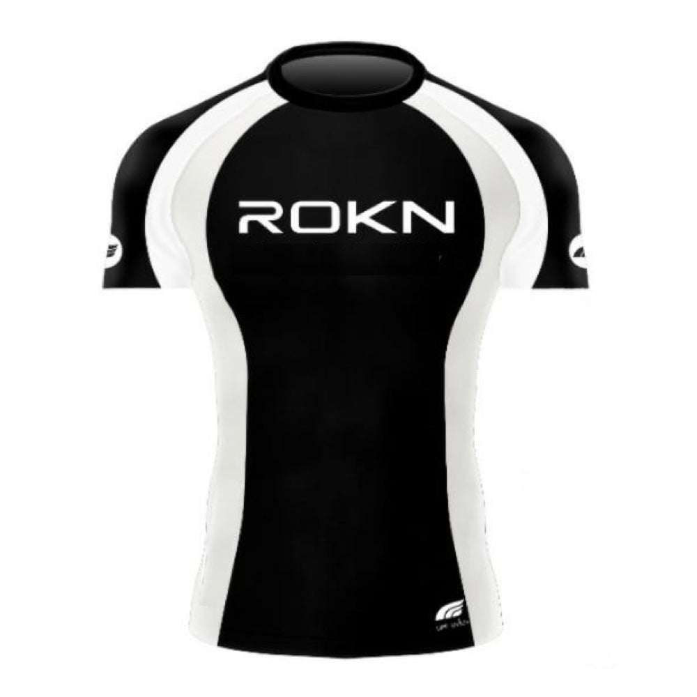 RASHGUARD ROKN SHORT SLEEVE RANK WHITE