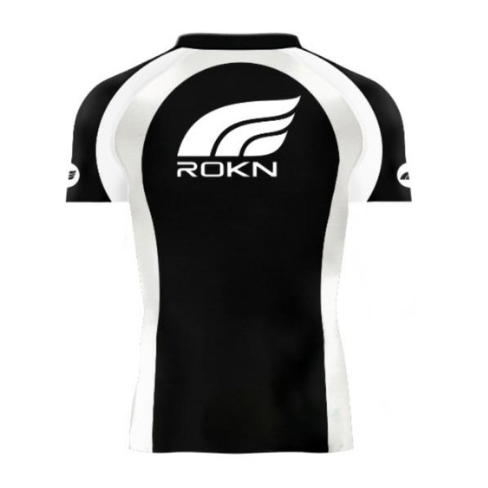 RASHGUARD ROKN SHORT SLEEVE RANK WHITE