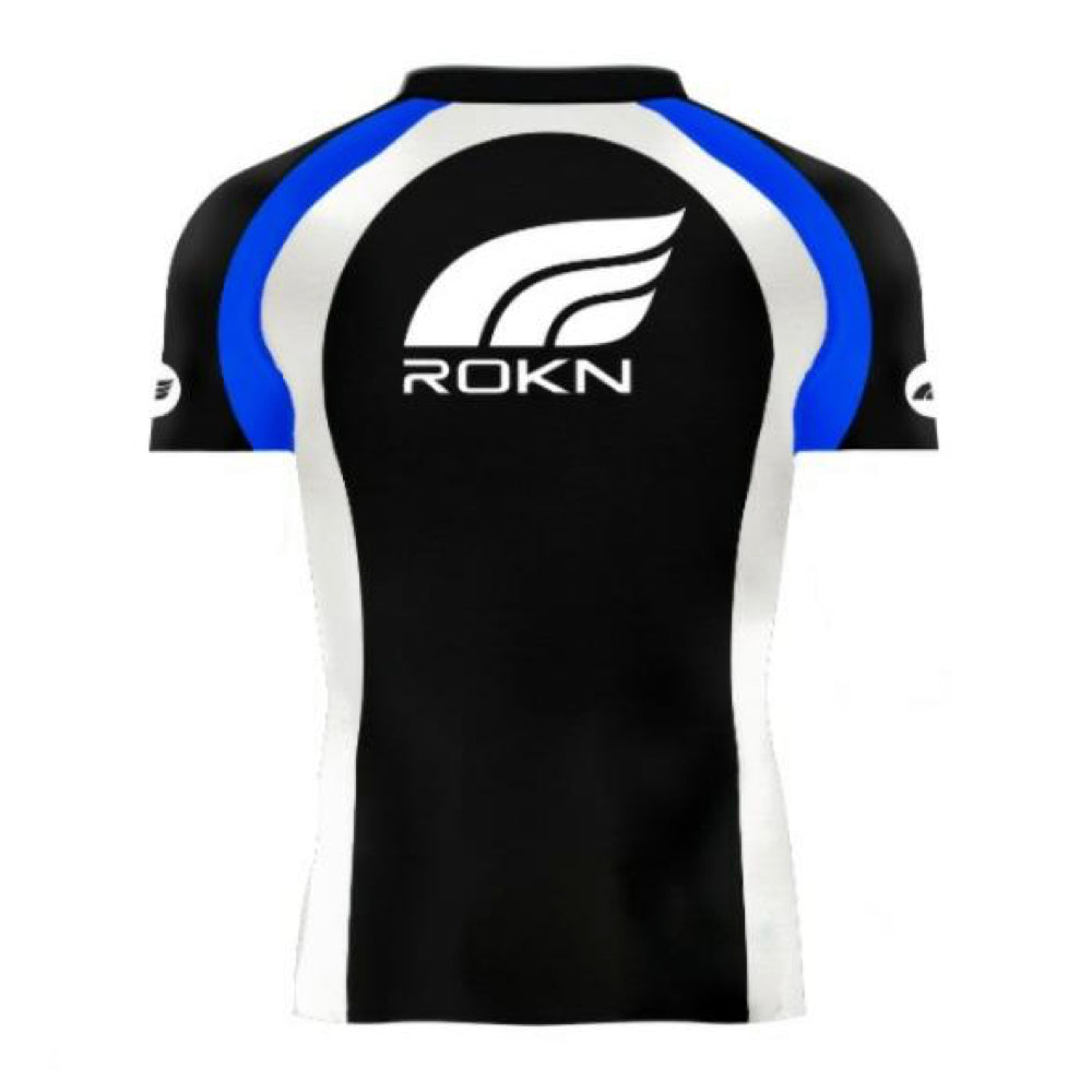 RASHGUARD ROKN SHORT SLEEVE RANK BLUE