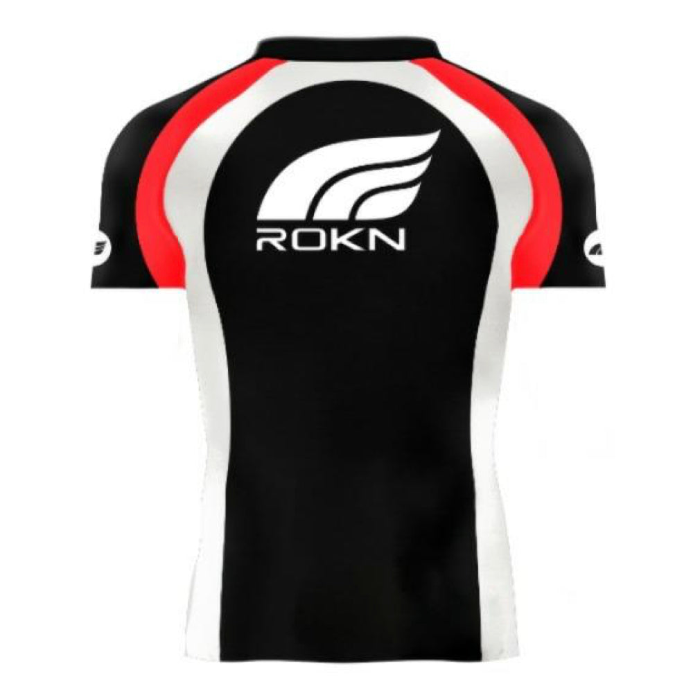 RASHGUARD ROKN SHORT SLEEVE RANK BLACK